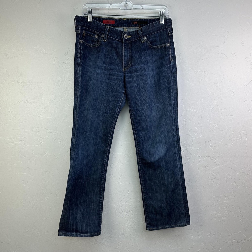 AG Adriano Goldschmied Jeans Womens 30R Blue‎ Soiree Bootcut Made USA Stretch
